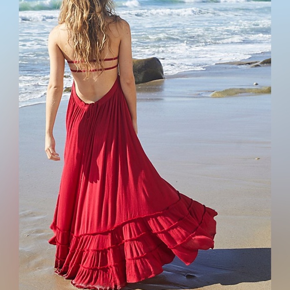 Free People Extratropical dress in RED